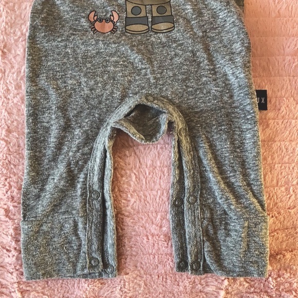 Huxbaby, 0-3 Long Romper, Deep Diving Bear, Ocean - Picture 6 of 8